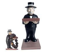 Ranley Viejo soporte de reloj, estatuilla de soporte para reloj - Estante de joyería en forma de ama de llaves,Soporte de reloj de figura de resina, almacenamiento decorativo de resina para