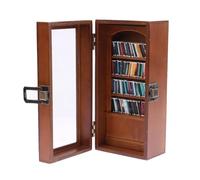 Ranley Vitrina para libros pequeños, librería de madera en miniatura - Estantes para libros en miniatura de madera hechos a mano - Antiestrés, pequeña estantería creativa para amantes de los libros