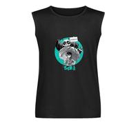 Ranma 1/2 Anime Men's Vest Tank Camiseta Unisex Black Sleeveless Tee, Negro , XL