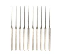 Rannb Brocas de diamante para tallar 0.04 pulgadas de diámetro de aguja 1/8 pulgadas de diámetro de vástago para piedra, vidrio, cerámica, 10 unidades