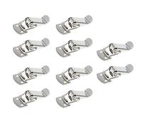 Rannb Toggle Latch Mini Size Stainless Steel Latch Catches Clamp for Toolbox, Cases, Chests - Pack of 10