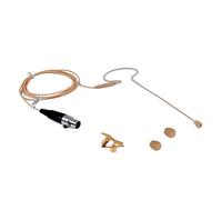Rannsgeer Mini micrófono de repuesto para auriculares con gancho para la oreja para sistema inalámbrico Shure (bronceado)