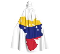 rannsut Abrigo unisex con estampado de bandera de Venezuela, capa de carnaval gótico, capa misteriosa para fiestas de disfraces y eventos temáticos