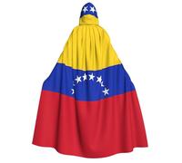 rannsut Capa unisex con estampado de bandera de Venezuela, capa gótica de carnaval, capa mística para bailes de máscaras y eventos temáticos