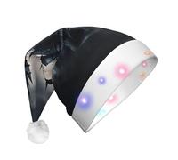 rannsut Dark Fairy Tale Castle02 - Sombrero de Navidad LED, unisex, para festivales, cosplay, suministros de fiesta de Navidad
