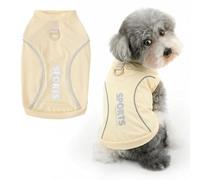 Ranphy Cool-Touch - Camiseta reflectante extra pequeña para perro, elástica, ligera, con anillo en D y letra, sin mangas, transpirable, chaleco de verano para mascotas, chihuahua, yorkie, gato
