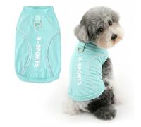 Ranphy Cool-Touch - Camiseta reflectante extra pequeña para perro, elástica, ligera, con anillo en D y letra, sin mangas, transpirable, chaleco de verano y primavera, ropa para mascotas, chihuahua
