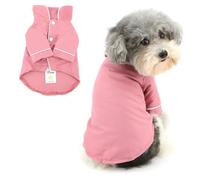 Ranphy Pijama de mezcla de algodón suave para mascotas, camisa de dormir de dos patas con solapa para perros pequeños y medianos, pijamas para cachorros, yorkie, chihuahua, bulldog, ropa de primavera,