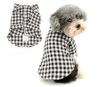 Ranphy Pijama de mezcla de algodón suave para mascotas, camisa de dormir de dos patas con solapa para perros pequeños y medianos, pijamas para cachorros, Yorkie, Chihuahua, Bulldog, ropa de primavera,