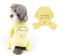 Ranphy Pijamas para Perros pequeños, Pijamas elásticos para Mascotas con patrón de Oso, Suave y cómodo, Pijama para Cachorros, otoño, Primavera, Verano, Chihuahua, Yorkie, Gato,