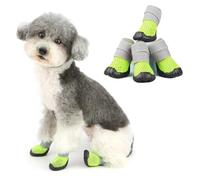 Ranphy Zapatos para perros pequeños y medianos para pavimento caliente, malla suave, botas de verano para cachorros, suela de goma antideslizante, ajustable, transpirable, para caminar al aire libre