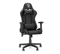 Ranqer Felix Original Silla Gaming Ergonómica con Cojines Lumbar y Cervical, Reclinable, Reposabrazos 2D, Diseño Racing, Cuero Sintético Resistente, Ideal para Esports y Oficina, Negro