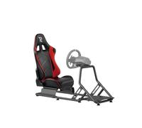 Ranqer Silla Simulator Racing Ajustable De Cuero PU Compatible con Fanatec Logitech Moza Simagic Volantes Y PC PlayStation Xbox con Revestimiento Antirayaduras Y Firmeza