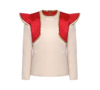 ranrann Chaleco Disfraz de Príncipe Árabe con Camiseta Manga Larga para Niños Traje de Príncipe Aladino para Halloween y Carnaval 3-16 Años Rojo 15-16 años