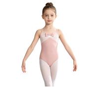 ranrann Mono Gimnasia Ritmica Niña Maillot Danza Leotardo Sin Mangas Ballet Traje Baile Una Sola Pieza Rosa 9-10 años