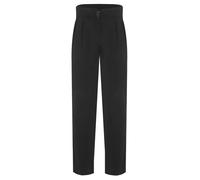 ranrann Pantalones de Danza Latino para Hombres, Alto Talle y Detalles Acampanados, Elegantes para Cha - Cha y Jazz Negro S