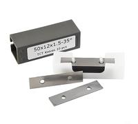 RANRAO 10 cuchillas de corte cuadradas de carburo de 50 x 12 x 1,5 mm, cuchillas cuadradas de carburo de tungsteno, cuchillas raspadoras de pintura para calcomanías de pintura, etiquetas adhesivas