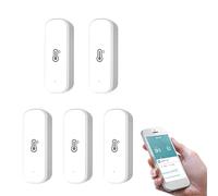 RANRAO 5 unids para Tuya WiFi higrómetro termómetro sensor para el hogar, WiFi temperatura humedad sensor con detector inalámbrico de humedad de temperatura inteligente