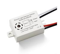 RANRAO 5X Interruptor de Voz Inteligente, 220 V Interruptor de Sensor Módulo de Voz de Sonido, Interruptor de Sensor de Control de Voz, Interruptor de Luz Inteligente de Encendido/Apagado Automático