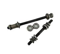 RANRAO Juego de ejes delanteros traseros de bicicleta de 108 mm y 145 mm con bolas de 1/4, 3/16
