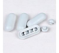 RANRAO Paquete de 6 parachoques para asiento de inodoro, parachoques de asiento de inodoro, espaciadores universales para asiento de baño, juego de amortiguadores antiruido