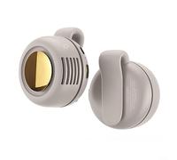 RANRAO Ventilador personal debajo de la camisa, pequeño ventilador de cuello con clip de torbellino, 900 mAh mini cintura portátil manos libres ventiladores de cuello recargable, ventiladores de refri