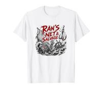 Rans Net Y Salvar Oscuro Terror Náutico Camiseta