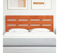 Rantry Cabecero Rústico de Madera de Pino Maciza, Elegante y Acogedor, Fácil Instalación, Ideal para Dormitorios Modernos o Clásicos, Color Marrón, Rectangular Modelo LWZJ-844445ES