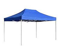 Rantry Carpa Plegable Profesional de Aluminio Azul 4,5x3 m Anti-UV e Impermeable Cenador Pabellón de Jardín para Camping, Fiestas, Exterior