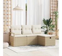 Rantry Sofá Modular de Exterior Beige con Cojines Lujosos y Estructura Resistente Modelo LWZJ915-3359150ES