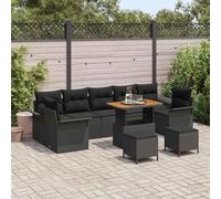 Rantry Sofá Modular Negro 4 Piezas: Comodidad y Estilo para tu Espacio Exterior Modelo LWZJ915-3362119ES