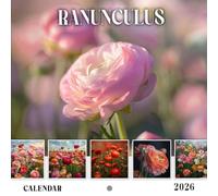Ranunculus Calendar 2026: Soft and Lush Blooms for a Beautiful Year
