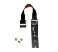 Ranura A/E a tarjeta adaptadora NVMe SSD | Conversor de interfaz PCIe WiFi, cable de cinta FPC blindado de 15 cm, unidad 2230 2242 2260 2280