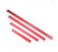 Ranura de calibre de inglete en T de aleación de aluminio rojo de 45 grados con escala para sierra de mesa, enrutador, sierra de banda, herramienta de fijación de plantilla para carpintería, 300-600