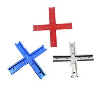 Ranura de intersección en T de aleación de aluminio para carpintería con agujeros preperforados para tareas de enrutamiento de corte de riel guía de calibre de inglete