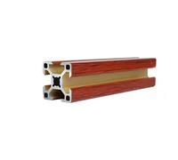 Ranura de perfil de aluminio, Carril lineal de tubo cuadrado perfil aluminio 3030 for muebles DIY, tamaños múltiples multicolores(Oak grain,1000mm 39.37")