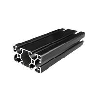 Ranura de perfil de aluminio, Perfil de carril extrusión aluminio 40x80 mm disponible en varias longitudes for diversas aplicaciones(600mm long)