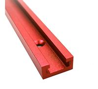 Ranura for fijación de tornillo en T 300-800 mm, ranura for carpintería aluminio, guía inglete, tope for mesa enrutador, sierras cinta, herramientas bricolaje(Red,300mm)