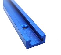 Ranura for fijación de tornillo en T 300-800 mm, ranura for carpintería aluminio, guía inglete, tope for mesa enrutador, sierras cinta, herramientas bricolaje(Blue,500mm)