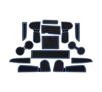 Ranura Puerta Interior Coche para Kia para Ceed 2018 2019 2020 2021 2022 / para XCeed GT 2020 2021 2022 Alfombrilla Antideslizante para Ranura Puerta Coche Posavasos(Black Blue)