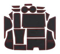 Ranura Puerta Interior Coche para Nissan para Ariya 2022 2023 Alfombrilla Antideslizante para Ranura Puerta Coche Posavasos Almohadilla Accesorios Interiores(Rosso)