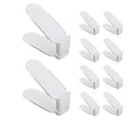 Ranuras para guardar zapatos, ranura para zapatos para el armario - Zapatero | Paquete de 10 organizadores para armarios: organizador de ahorro de espacio ajustable y apilable para la organización