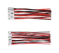 Ranuw 1.25mm JST2Pin eléctrico macho y hembra diseño de alta precisión para dispositivos electrónicos, juguetes, luces LED, conector de 80 mm