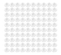 Ranuw 100 piezas de tapón de goma transparente para pendientes de oreja, parte trasera segura, accesorios, cierres de pendientes para entusiastas de la joyería, cubiertas de pendientes a prueba de