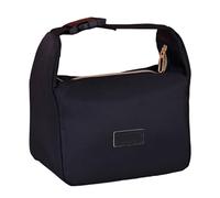Ranuw Bolsa de almuerzo aislada para hombres y mujeres, caja grande, reutilizable, para oficina, trabajo, escuela, refrigeradores con aislamiento térmico, bolsas Bentos, Color negro.
