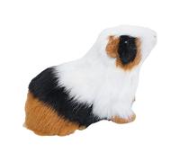 Ranuw Bonita figura de hámster de plástico, modelo animal con imitación de piel sintética para vitrina de escritorio y actividades para niños, divertido modelo de hámster de plástico