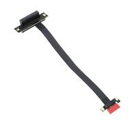 Ranuw Cable adaptador de conversión PCIE flexible 4 a 1X, instalación de 180/90 grados para minería de criptomonedas y tareas intensivas en datos Cable de extensión PCIE