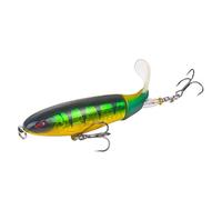 Ranuw Cebo de 5.5 pulgadas grande, mar artificial, ojos 3D, popper duro, pesca dura con anzuelo y para agua salada, agua dulce, cebo artificial para la pesca de agua salada, agua dulce