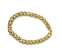 Ranuw Collar de oro brillante, collar para mascotas, accesorios de joyería de moda para cachorros, gatitos, fotografía, fiesta temática, vestir, collar de cadena