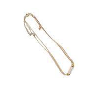 Ranuw Collar vivo estilo tribal con cuerda trenzada hecha a mano y charm de letras, accesorio de moda para mujeres de moda, Einheitsgröße, como se describe, como se describe